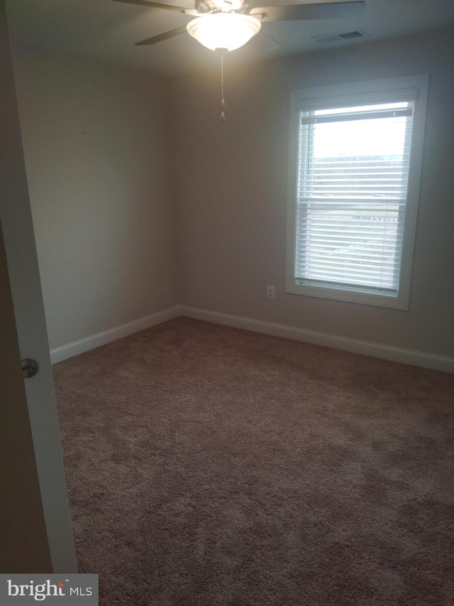10019 Maids Fancy Way, Hagerstown, MD 21740 - spare room with a ceiling fan, carpet flooring, and baseboards