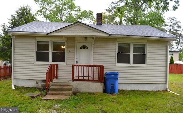 23 Foxglove St, Browns Mills, NJ 08015 - bungalow-style house with a chimney and a shingled roof