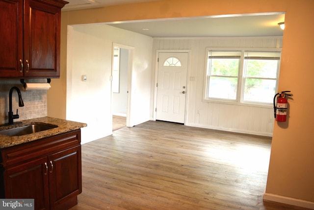 23 Foxglove St, Browns Mills, NJ 08015 - foyer with wood finished floors and baseboards