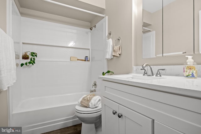 411 N Stiles Ave Unit A5, Maple Shade, NJ 08052 - bathroom featuring vanity,  shower combination, and wood finished floors