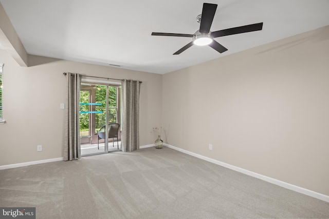 411 N Stiles Ave Unit A5, Maple Shade, NJ 08052 - spare room featuring light colored carpet and a ceiling fan
