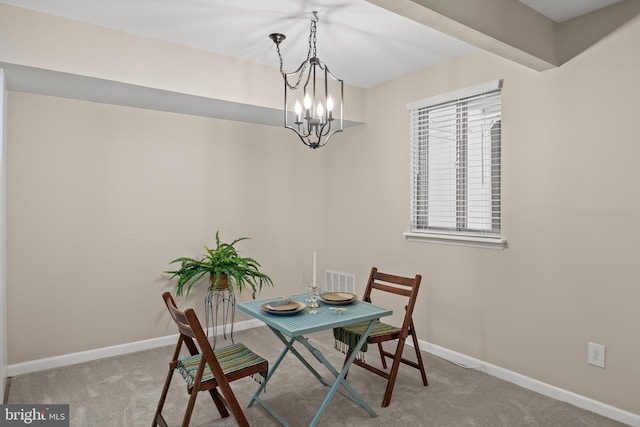 411 N Stiles Ave Unit A5, Maple Shade, NJ 08052 - dining area featuring carpet flooring and a chandelier