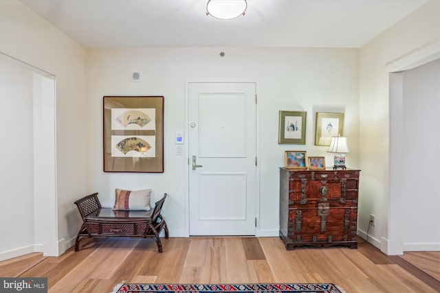 5610 Wisconsin Ave Unit 406, Chevy Chase, MD 20815 - entryway with light wood-style floors and baseboards