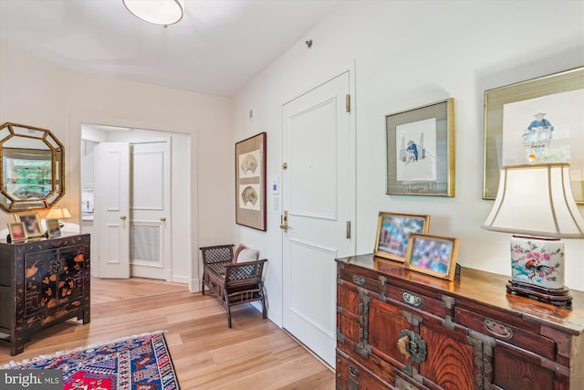 5610 Wisconsin Ave Unit 406, Chevy Chase, MD 20815 - foyer with light wood-style floors