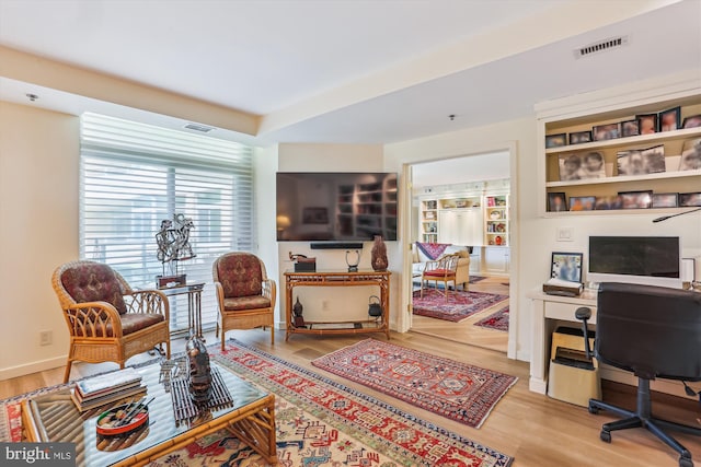 5610 Wisconsin Ave Unit 406, Chevy Chase, MD 20815 - office area featuring wood finished floors