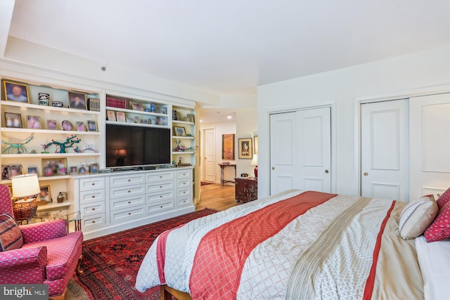 5610 Wisconsin Ave Unit 406, Chevy Chase, MD 20815 - bedroom featuring multiple closets