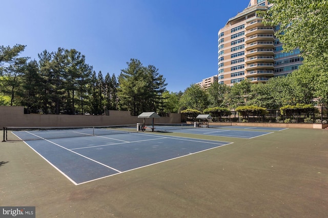 5610 Wisconsin Ave Unit 406, Chevy Chase, MD 20815 - view of tennis court featuring community basketball court