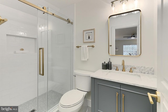 23219 Christopher Thomas Ln, Brambleton, VA 20148 - full bath featuring vanity and a stall shower