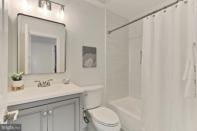 23219 Christopher Thomas Ln, Brambleton, VA 20148 - bathroom featuring vanity and shower / bath combo with shower curtain
