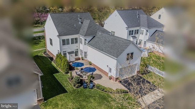 23219 Christopher Thomas Ln, Brambleton, VA 20148 - view from above of property