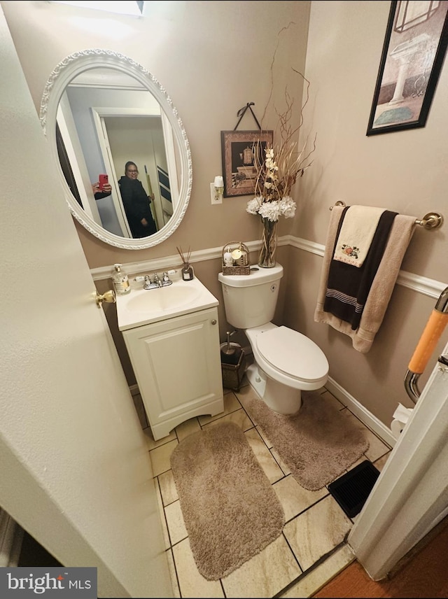 11529 Fenchurch Ct, Germantown, MD 20876 - bathroom with toilet, tile patterned flooring, and vanity