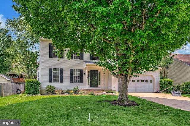 4 Collins Ct, Stafford, VA 22556 - view of front facade with concrete driveway and a garage