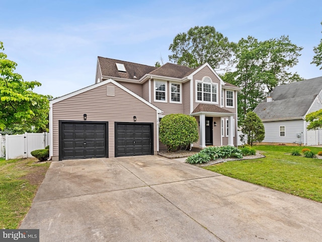 44 Wilson Dr, Sicklerville, NJ 08081 - view of front of property with concrete driveway, a gate, a garage, and a shingled roof
