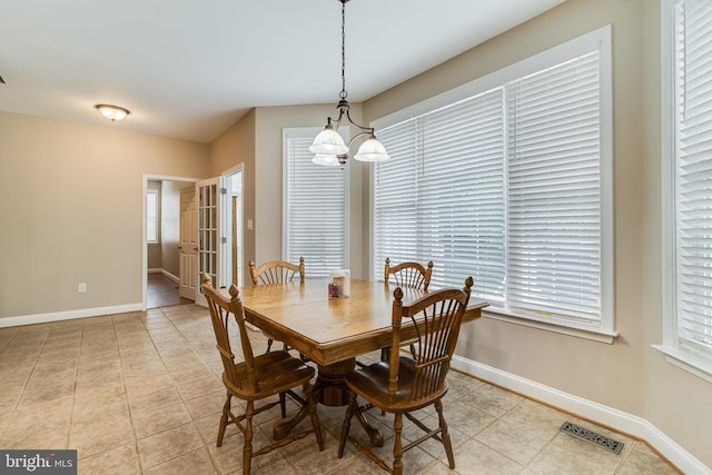 6422 Hard Bargain Cir, Indian Head, MD 20640 - dining area featuring light tile patterned flooring and baseboards