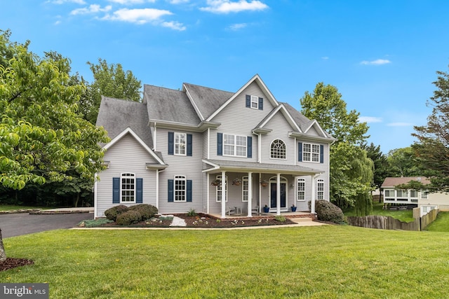 6422 Hard Bargain Cir, Indian Head, MD 20640 - view of front of house featuring covered porch and a shingled roof