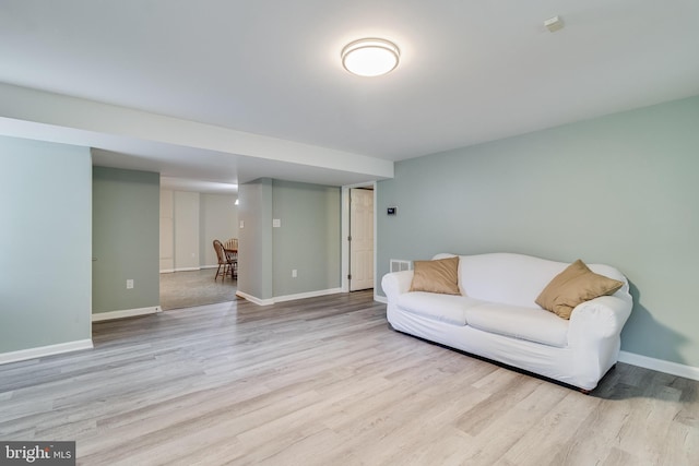 6422 Hard Bargain Cir, Indian Head, MD 20640 - living area with wood finished floors and baseboards