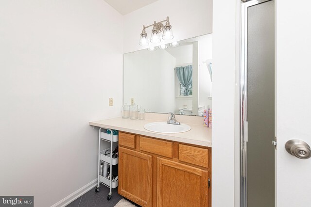 706 Melvin Rd, Telford, PA 18969 - bathroom with vanity and baseboards