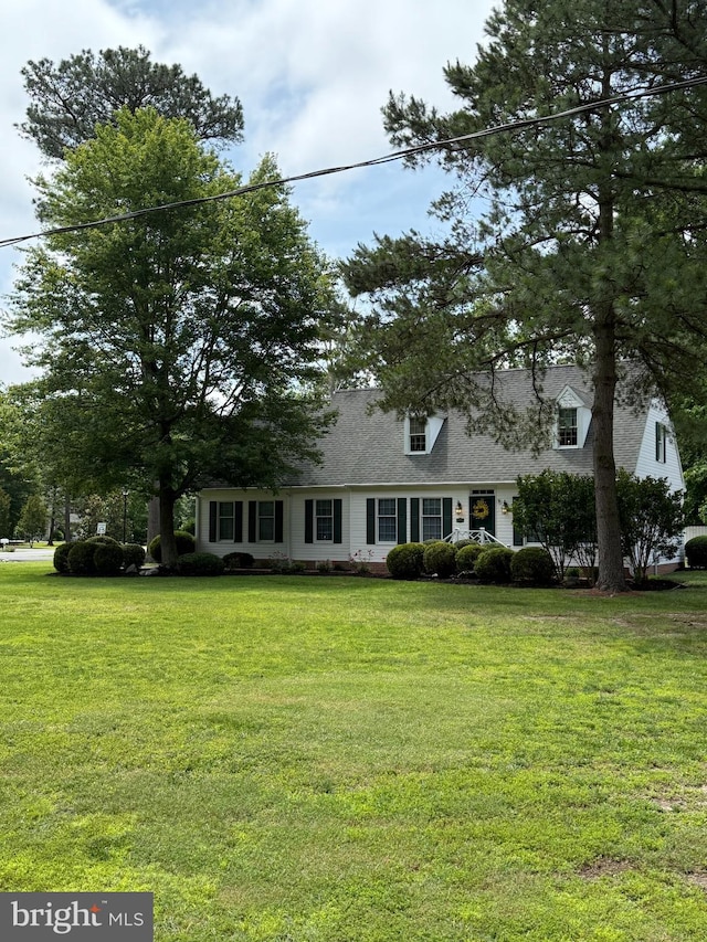 5644 Clifton Woods Dr, Cambridge, MD 21613 - cape cod house with a front yard and roof with shingles