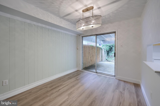 1134 Fox Run, Reading, PA 19606 - unfurnished dining area featuring wood finished floors and baseboards