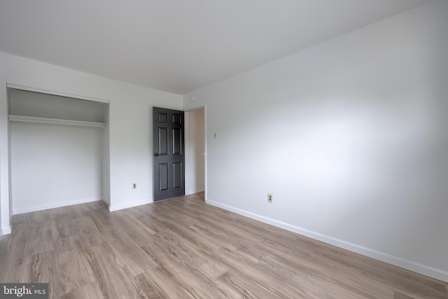 1134 Fox Run, Reading, PA 19606 - unfurnished bedroom with light wood finished floors, a closet, and baseboards