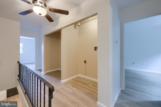 1134 Fox Run, Reading, PA 19606 - hallway with light wood-type flooring, an upstairs landing, and baseboards