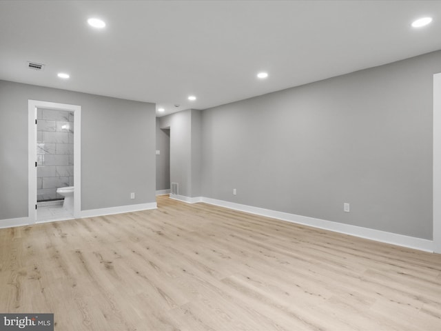 5105 11th St S, Arlington, VA 22204 - unfurnished room featuring light wood-style flooring, recessed lighting, and baseboards
