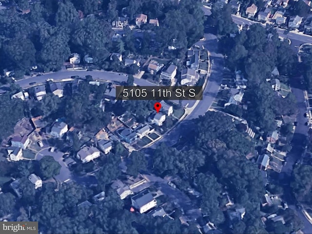 5105 11th St S, Arlington, VA 22204 - aerial map of property and surrounding area