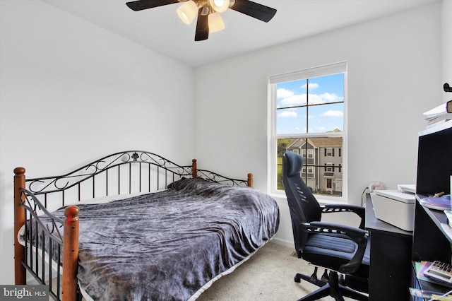 215 Homestead Dr, Hanover, PA 17331 - carpeted bedroom with an office area and ceiling fan