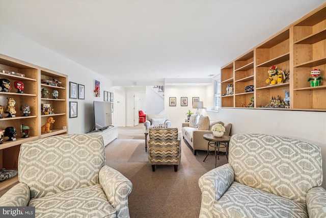 3117 Port Way, Annapolis, MD 21403 - living area with carpet and stairs