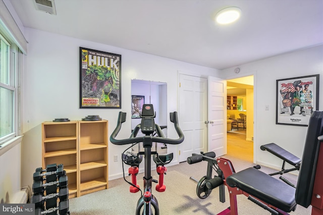 3117 Port Way, Annapolis, MD 21403 - exercise area with carpet and baseboards
