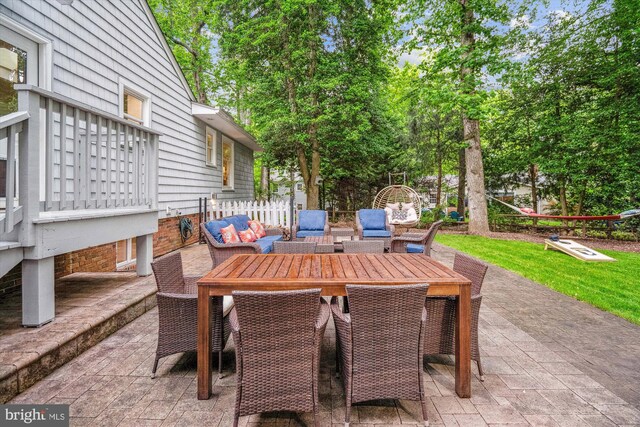 3117 Port Way, Annapolis, MD 21403 - view of patio / terrace featuring an outdoor hangout area and outdoor dining area