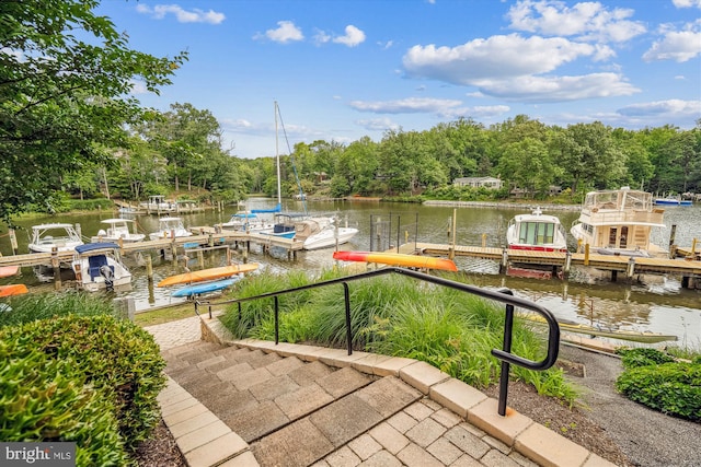 3117 Port Way, Annapolis, MD 21403 - dock area featuring a water view
