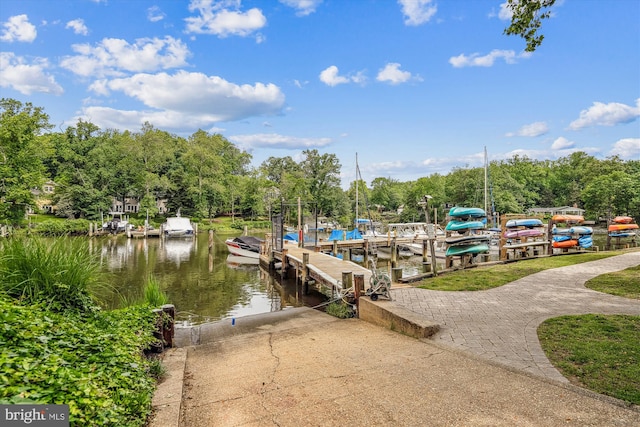 3117 Port Way, Annapolis, MD 21403 - dock featuring a water view and view of wooded area