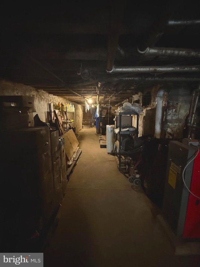 2122 W Toronto St, Philadelphia, PA 19132 - unfinished basement featuring a heating unit
