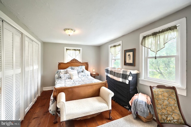 2241 Craley Rd, Windsor, PA 17366 - bedroom featuring multiple windows, hardwood / wood-style flooring, and baseboards