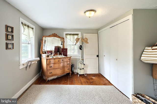 2241 Craley Rd, Windsor, PA 17366 - bedroom featuring a closet, baseboards, carpet, and wood finished floors