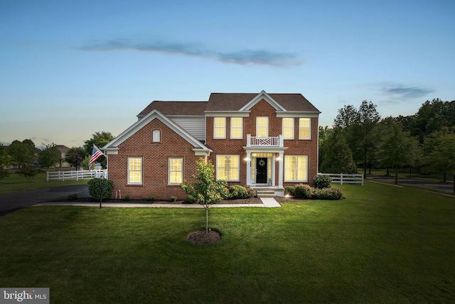 41311 Silverside Dr, Leesburg, VA 20175 - colonial house with brick siding