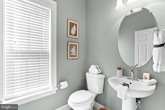 41311 Silverside Dr, Leesburg, VA 20175 - half bath with baseboards and toilet