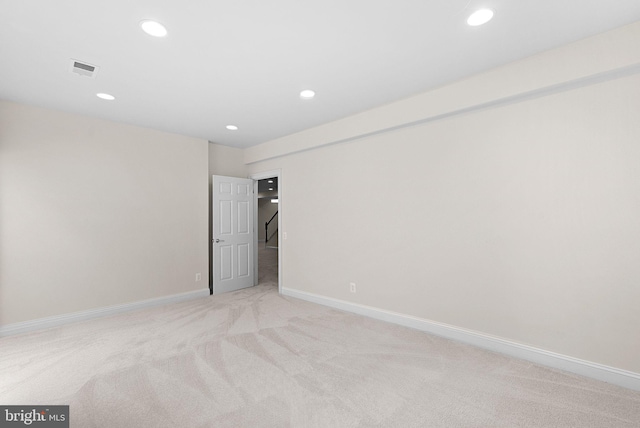 41311 Silverside Dr, Leesburg, VA 20175 - unfurnished bedroom with light carpet, recessed lighting, and baseboards