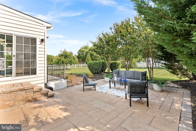 41311 Silverside Dr, Leesburg, VA 20175 - view of patio with outdoor lounge area