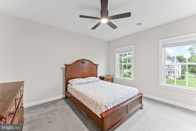 131 Pierce Ln, Kennett Square, PA 19348 - bedroom featuring light colored carpet, baseboards, and ceiling fan
