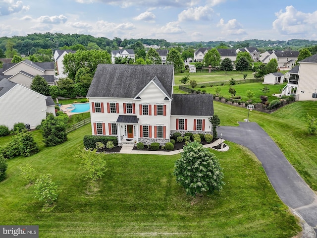 131 Pierce Ln, Kennett Square, PA 19348 - aerial perspective of suburban area with a pool