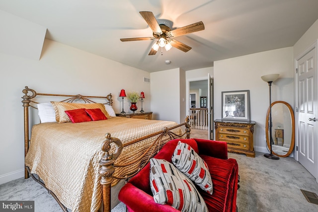 311 Ironstone Ln, Elverson, PA 19520 - carpeted bedroom featuring baseboards and ceiling fan