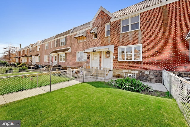 7155 Erdrick St, Philadelphia, PA 19135 - view of property with brick siding, a residential view, and a high end roof