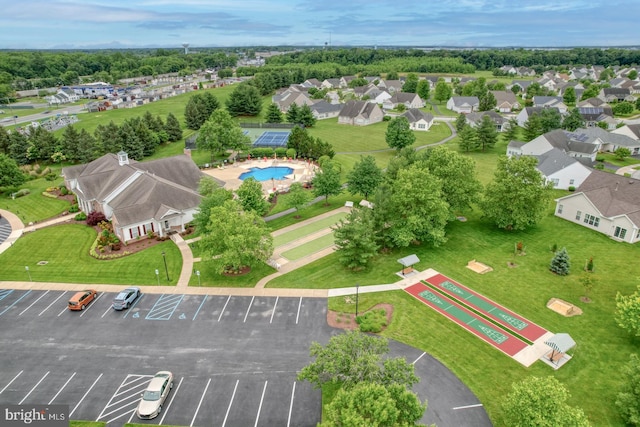 636 Poets Way, Middletown, DE 19709 - aerial view of property's location featuring a pool area