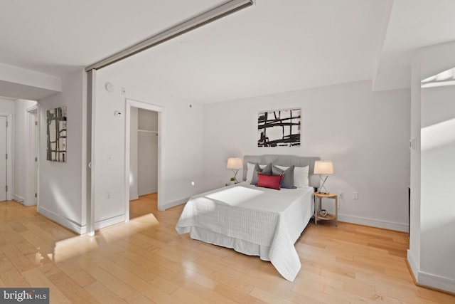 800 4th St SW Unit N216, Washington, DC 20024 - bedroom featuring light wood-type flooring and baseboards