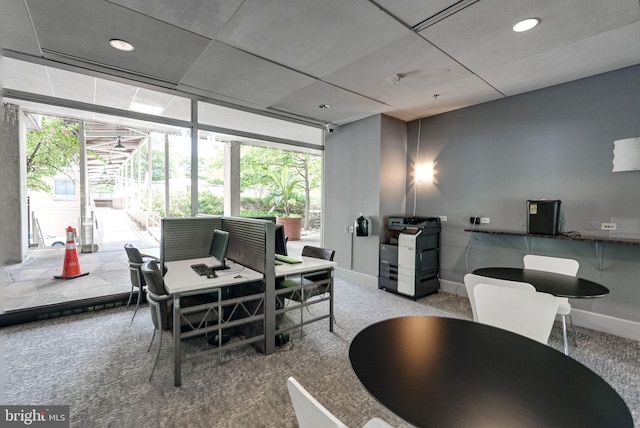 800 4th St SW Unit N216, Washington, DC 20024 - office space with healthy amount of natural light, baseboards, carpet flooring, and recessed lighting