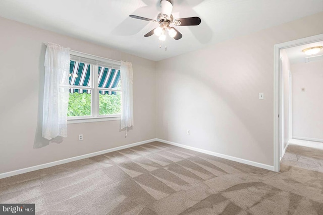 536 Dawson Trak, Hockessin, DE 19707 - carpeted spare room with baseboards and ceiling fan