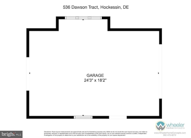 536 Dawson Trak, Hockessin, DE 19707 - property floor plan