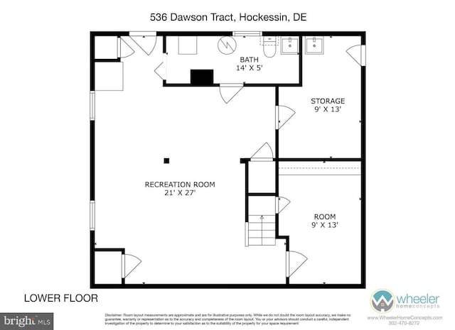 536 Dawson Trak, Hockessin, DE 19707 - property floor plan